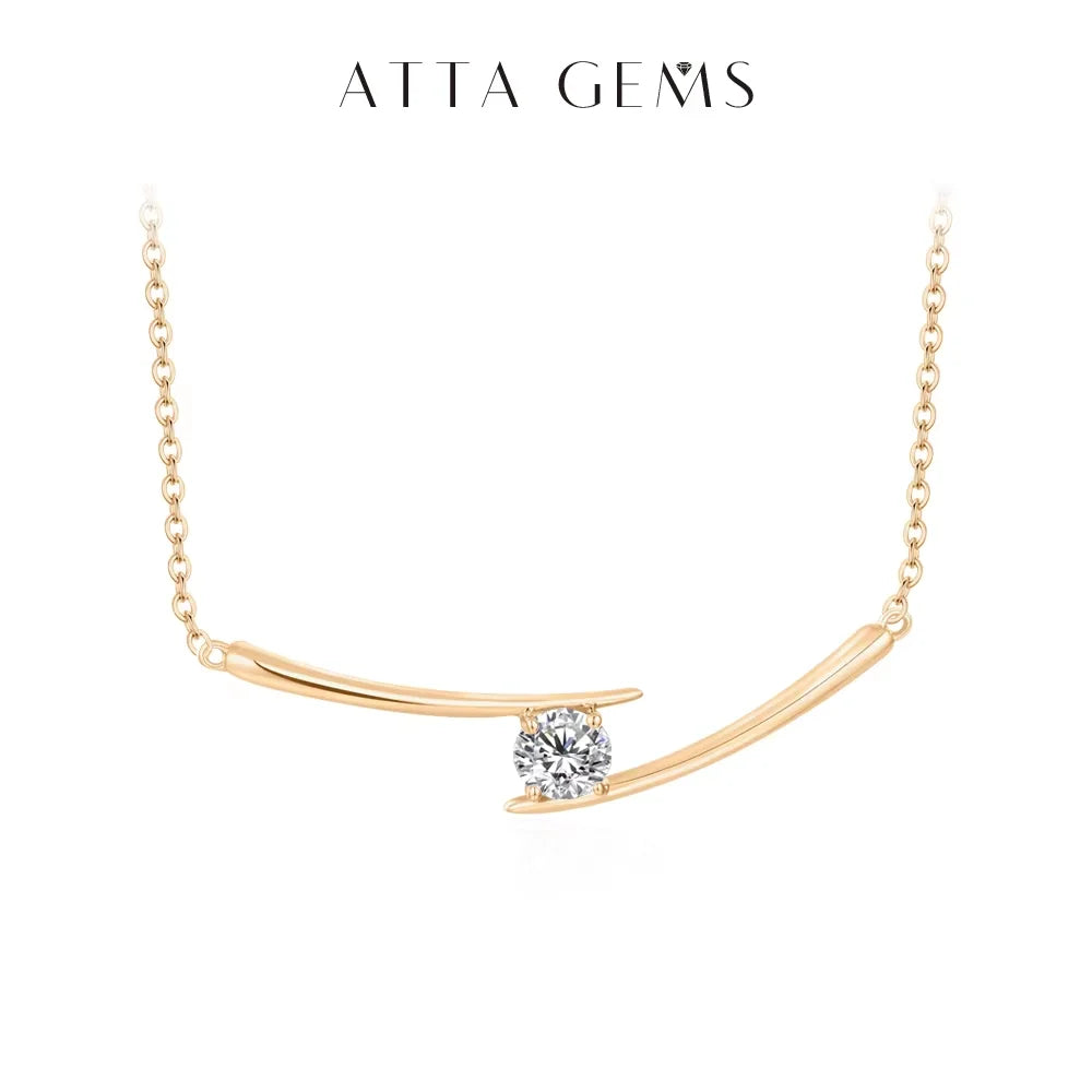 Luxury 5.0mm D Color Moissanite Necklace for Women Real 925 Sterling Silver Moissanite Diamond Wedding Anniversary Gift