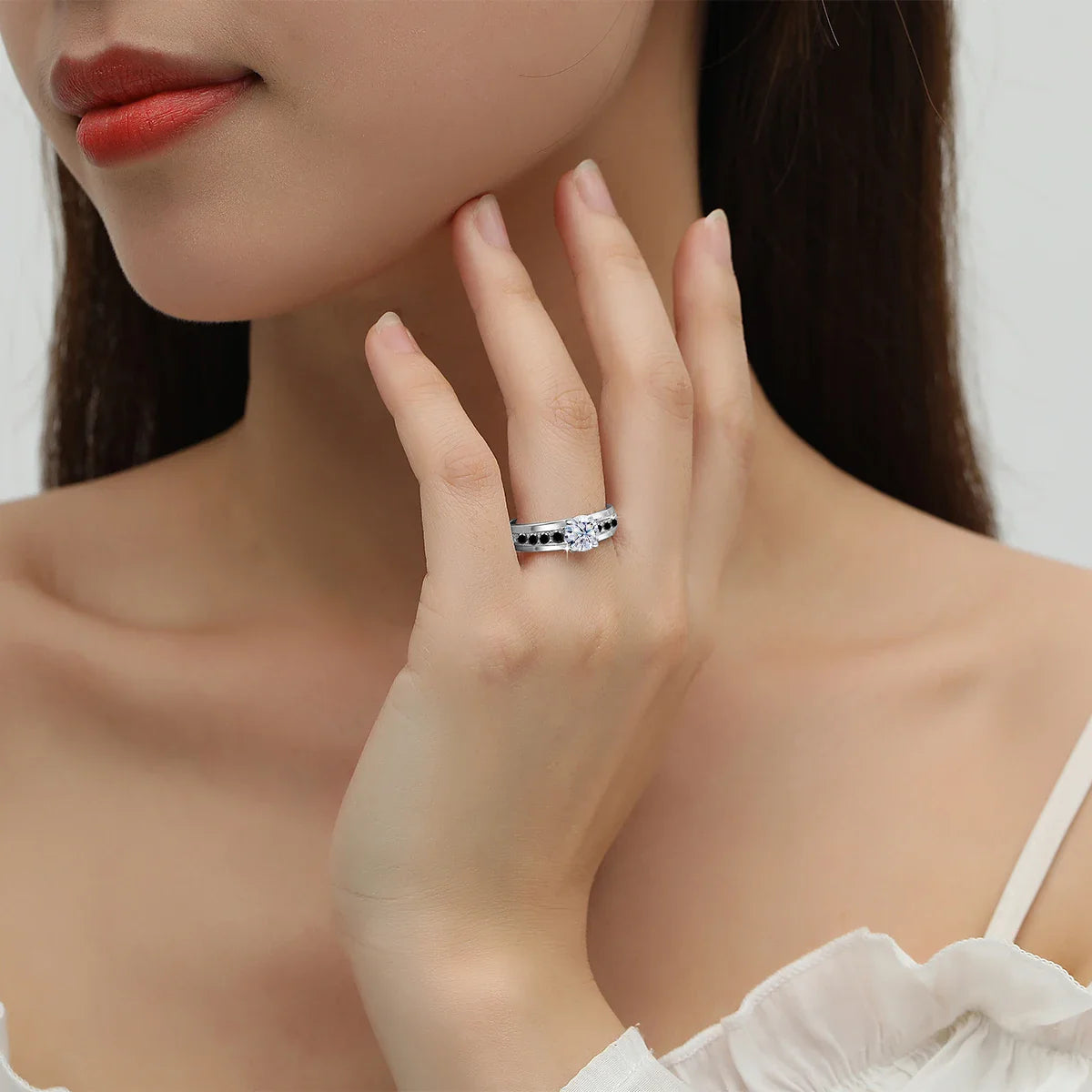 1 Carat Moissanite Rings With Certificate Original 100% Silver 925 Party Designer Jewelry Wife Gift Free Shipping Items