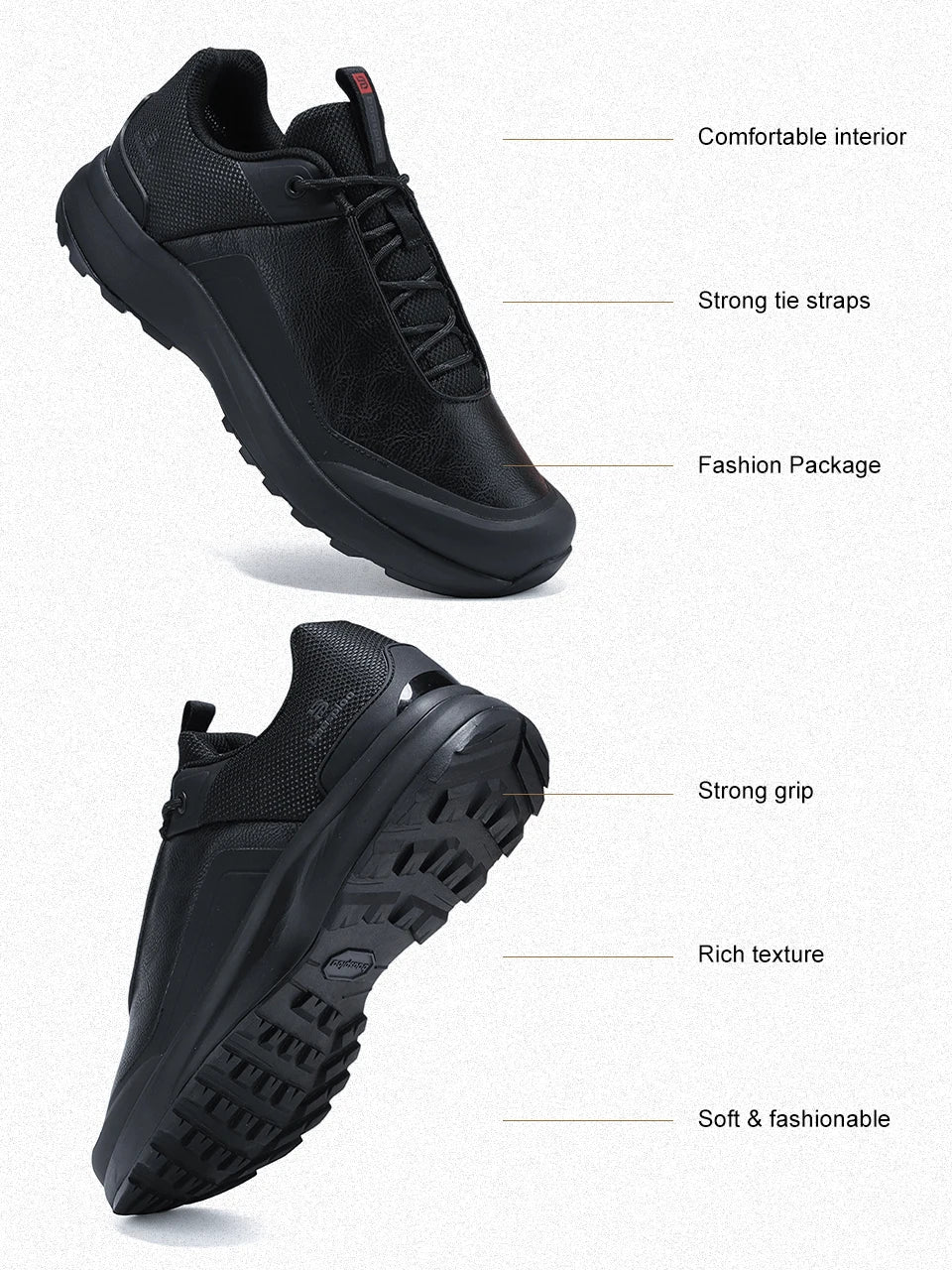 Men Hiking Shoes Classic Business High Quality Male Trekking Climbing Sneakers Non-slip Luxury Designer Outdoor Shoe