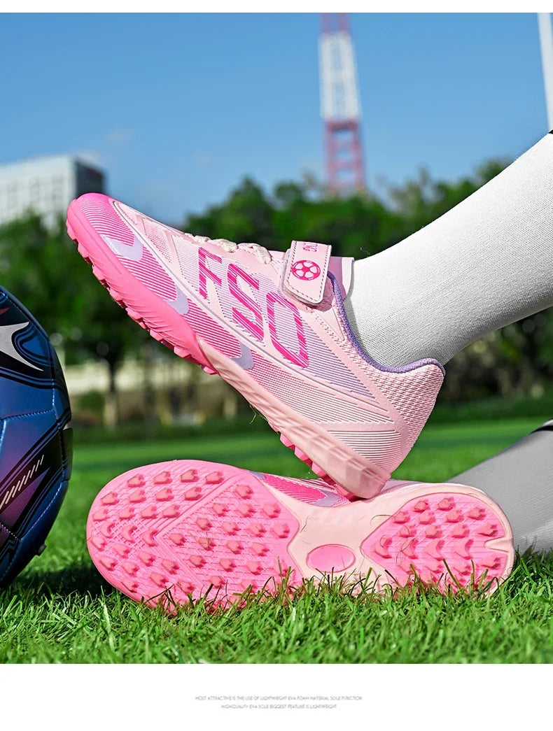 Kids Soccer Shoes Cleats Professional School Football Boots Grass Training Sport Footwear Boys Outdoor Futsal Soocer Boots 30-38