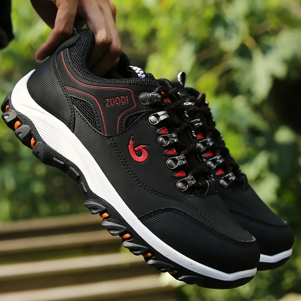 2025 New lightweight casual sports shoes, men's plaque-sized running shoes, loafers, walking and outdoor hiking shoes