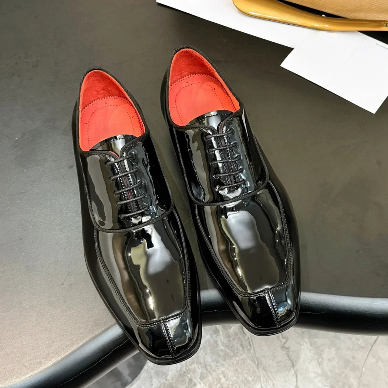 Men's Premium Genuine Leather Dress Shoes Couple Wedding Gifts Ultra-Durable Comfortable Stylish Formal Footwear Accessory