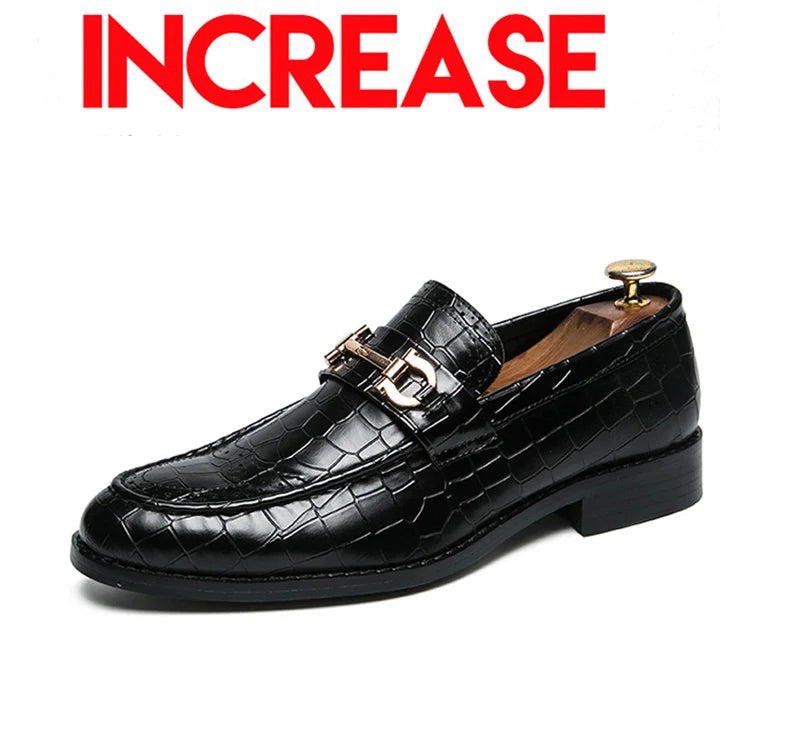Classic Social Leather Shoes For Men Leather Loafers Wedding Casual Business Brogues Shoes Men Office Leather Men's Dress Shoes