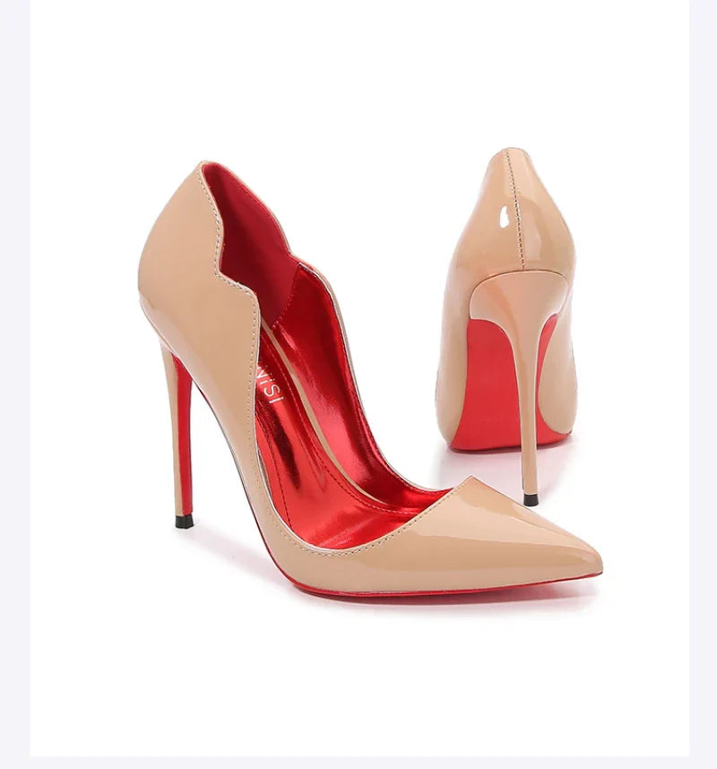 European And American Nightclubs Dressing Dance High Heels Women's Thin Heels Black Bed Pointed Toe French Single Shoes Women