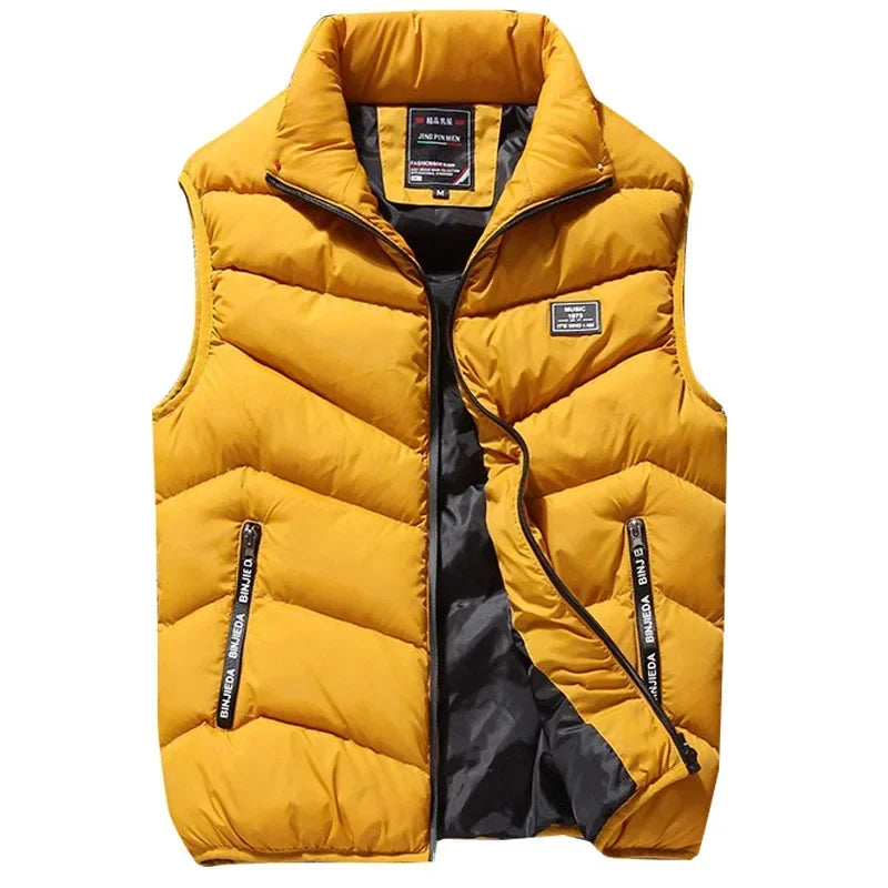 8XL 7XL Plus size vest men Brand Men Jacket Sleeveless Vests Winter Jackets man Casual Coats Men's Vest Cotton Thicken Waistcoat