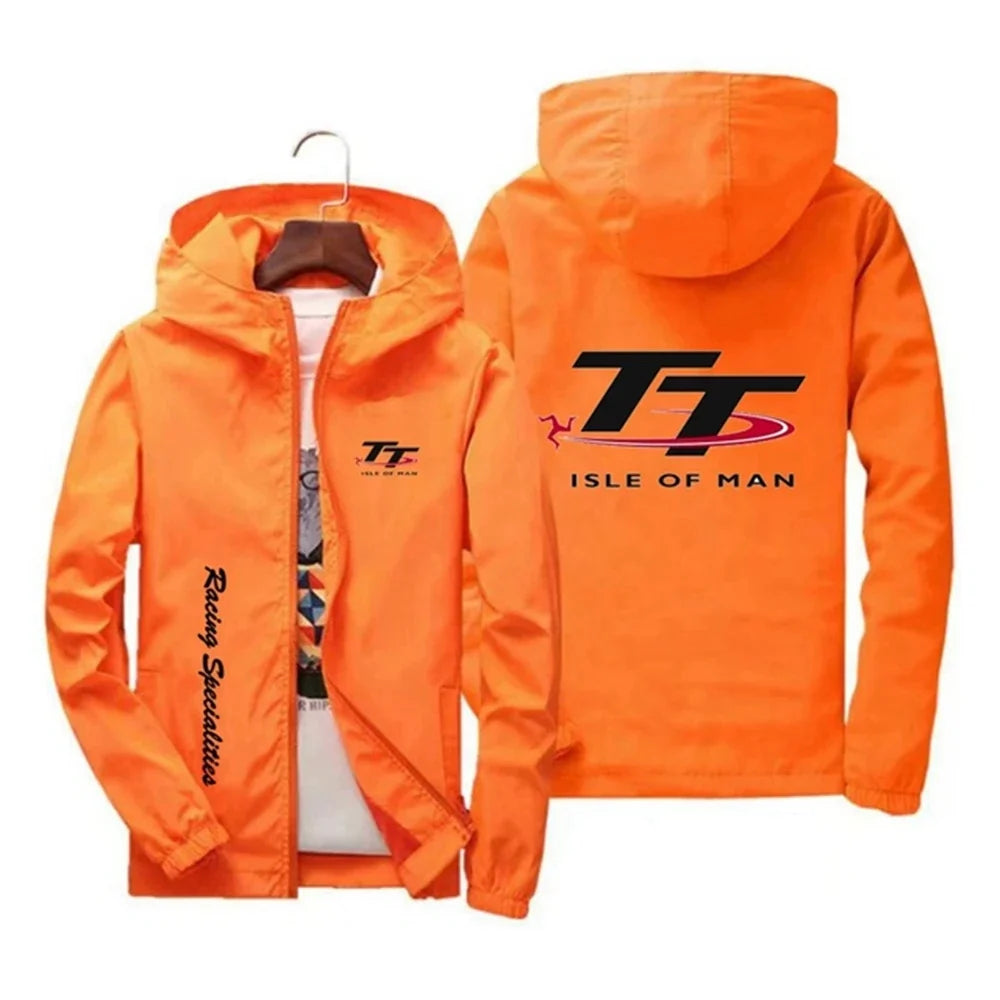 Men's Spring and Autumn Windproof Zipper Hooded Irish TT Outdoor Sports Quick drying Skincare Tower Fishing Jacket 2024 Edition
