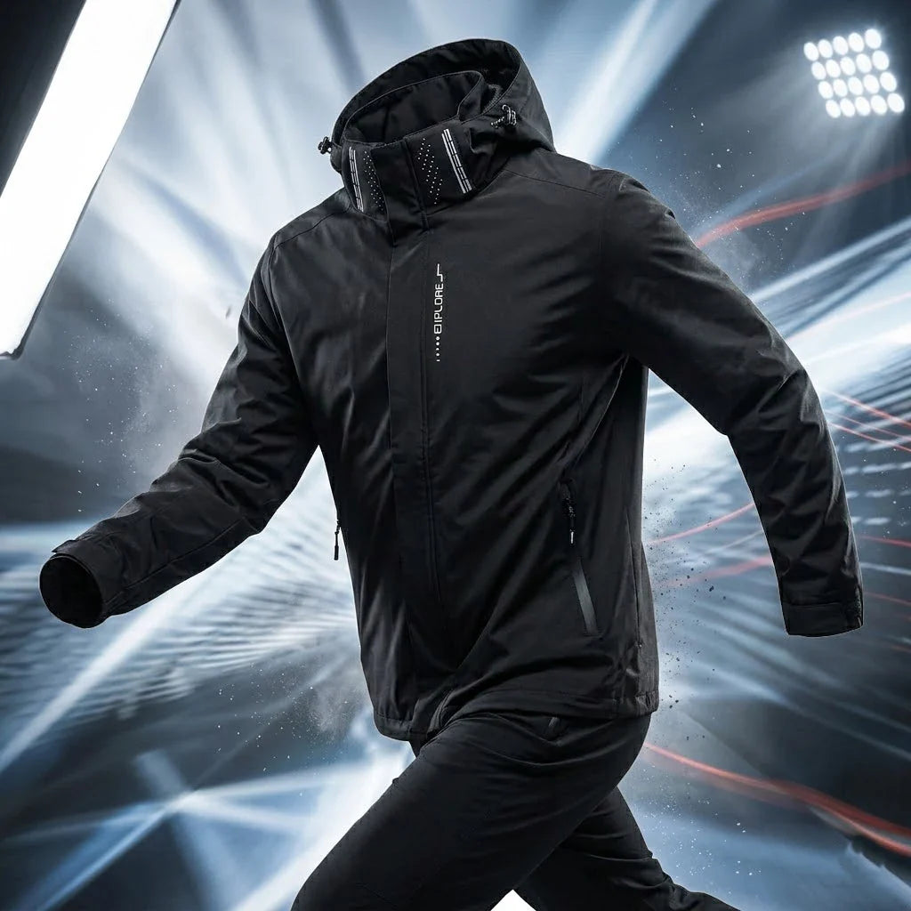 Mens Outdoor Waterproof Jacket Windproof Hoodie Coats Lightweight Cycling and Hiking Raincoat Work Jacket Man Climbing Outerwear