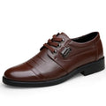 Men's Genuine Cow Leather Shoes Business Casual Shoes With Triple-Stitched Soles For Middle-Aged And Elderly Men 2025