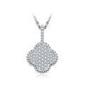 Full Round Moissanite Necklace for Women D Color S925 Sterling Silver Sparkling Pendent Engagement Wedding Party Gift