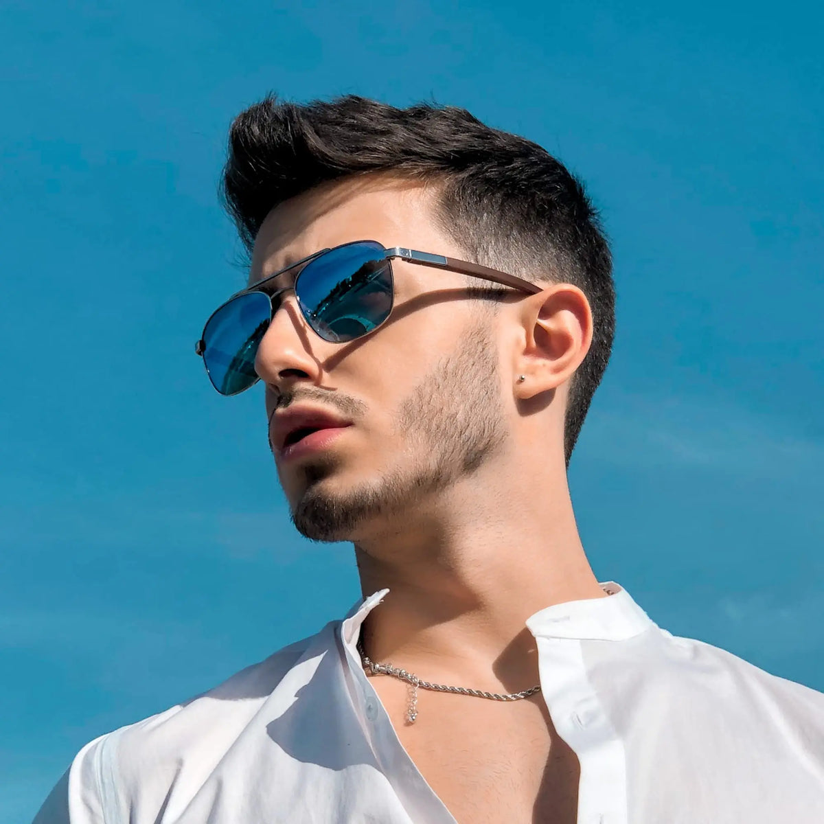 2026 Trend Wood Polarized Sunglasses for Men UV Protection Fishing Driving Golf Pilot Shade Sun Glasses