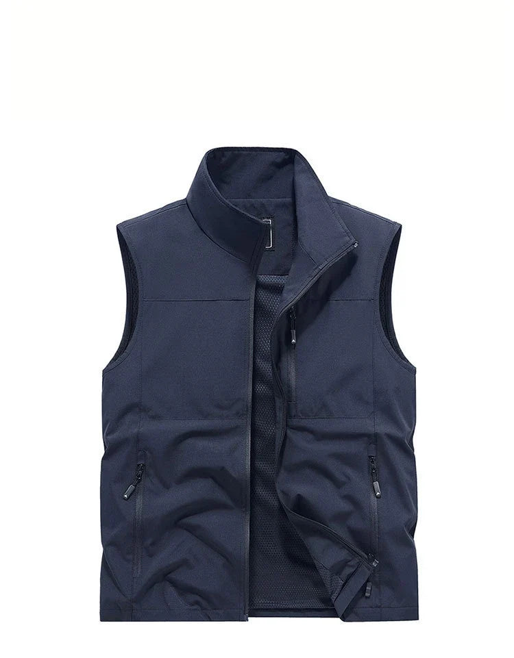 2024 Outdoor Casual Vest For Men Large Pocket Fashion Coat High Quality Design Hot Street Wear Vest For Men