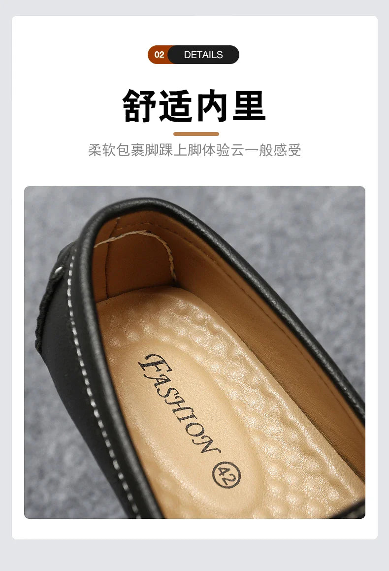 Formal Italian Shoes Men Handmade Leather Loafer Driving Flats Slip-on Casual Shoes Luxury Comfy Moccasins Dress Shoes for Men