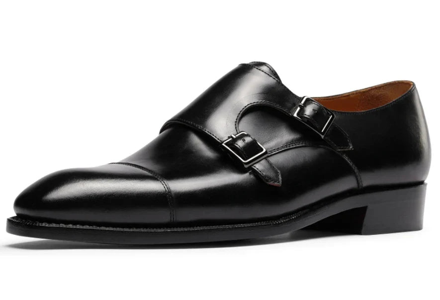 Men's Monk Strap Formal Leather Slip-On Oxfords Designer Party Wedding Dress Shoes