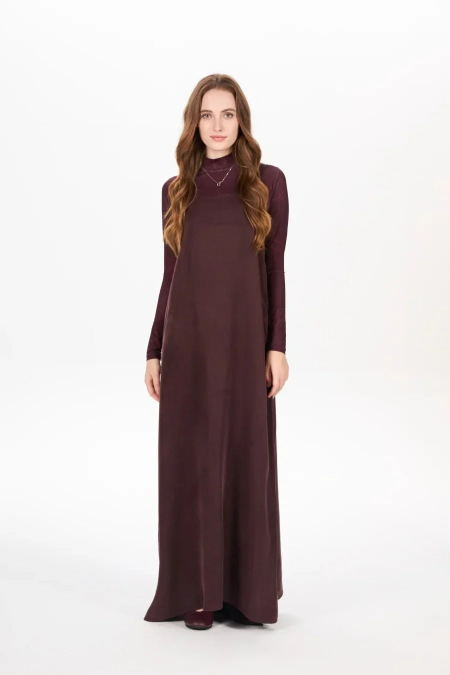 AW25 super soft high quality expensive cupro collection shirt + slip dress + skirt + print mockneck woman matching set