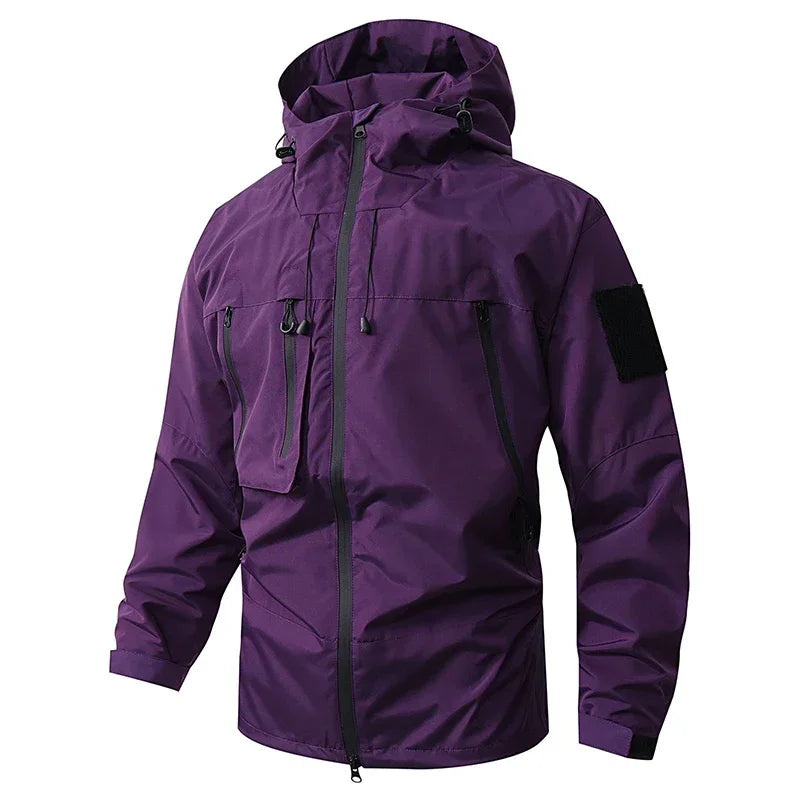 Men's Waterproof Running Jacket Caramel Women Windproof Windbreaker Hiking Camping Cycling Trekking Jogging Jackets