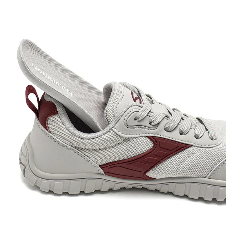 Wide Toe Shoes Mens Womens Artificial Leather Running Sneakers Lace Up Lightweight Breathable Walking Shoes