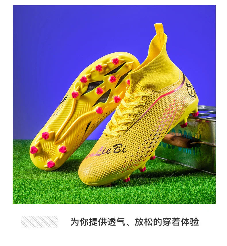New MenFootball Boots High-quality  Soccer Shoes Professional Outdoor FG/TF Non-Slip Soccer Cleats Training Shoes Ultralight
