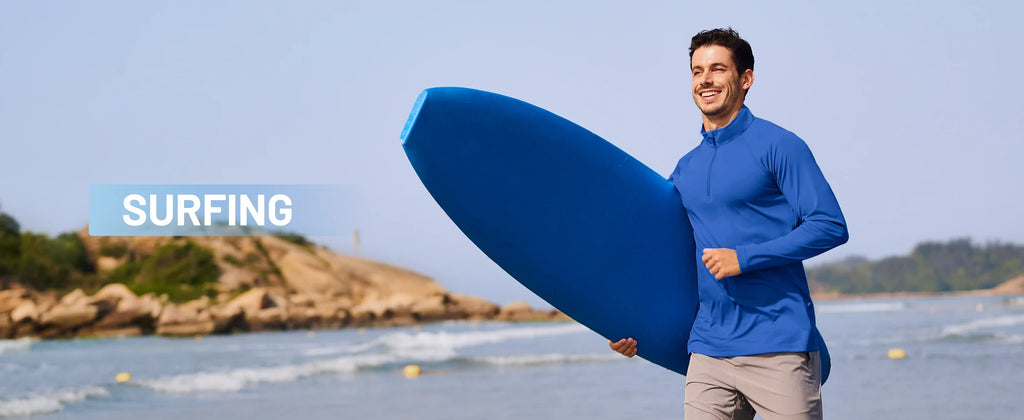 UPF50+ UV Protection T-Shirt Mens Lightweight Long Sleeve Quick Dry Fishing Shirt Outdoor Hiking Workout Rash Guards