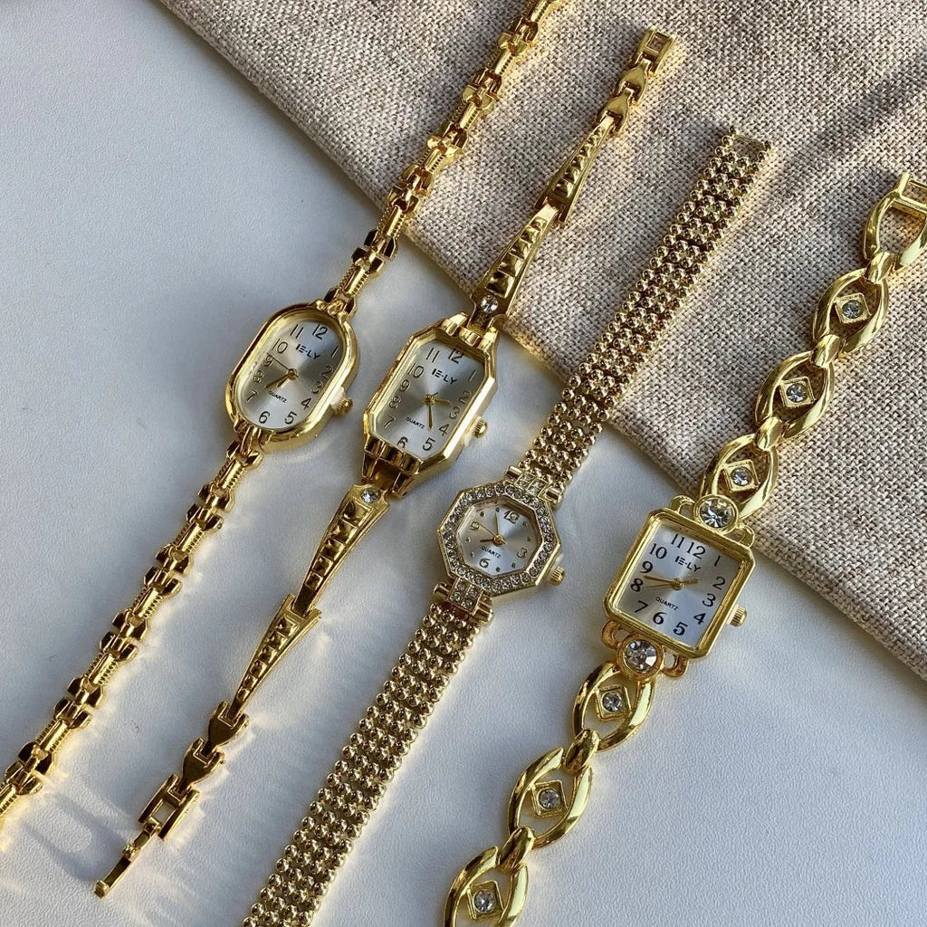 Women Watches Top Brand Luxury Wristwatches Ladies Fashion Gold  Bracelet Watch Female Elegant Clock Women montre femme
