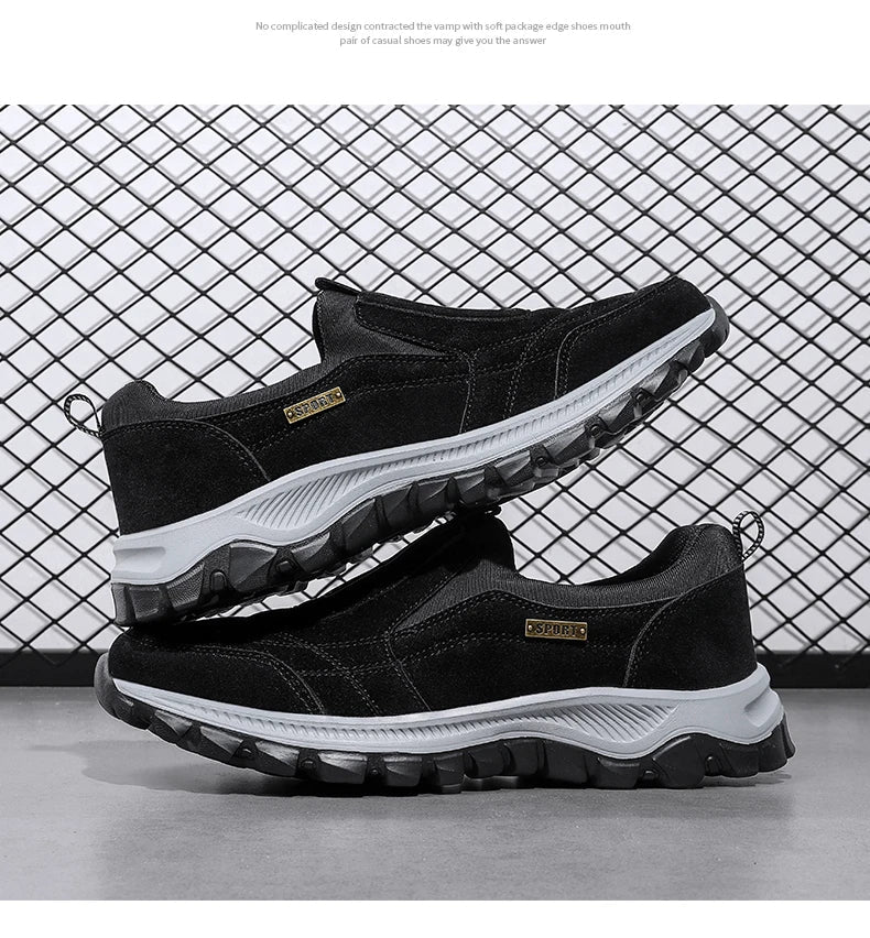 Outdoor Comprehensive Training Shoes Casual Men's Shoes Breathable Suede Leather Shoes Non-slip Walking Shoes Sports Shoes