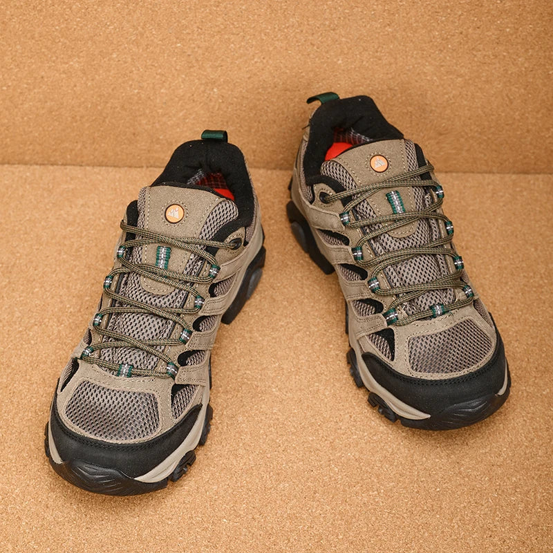 Hiking Shoes Men Designer Climbing Trekking Sneakers for Men Leather Outdoor Sports Work Man Shoes Run Shoes