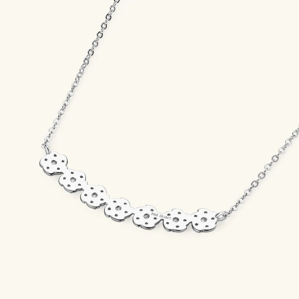 Moissanite Diamond Necklaces for Women, Dainty 14k Gold/925 Sterling Silver Choker Necklace Gold Plated Jewelry Trendy Gift