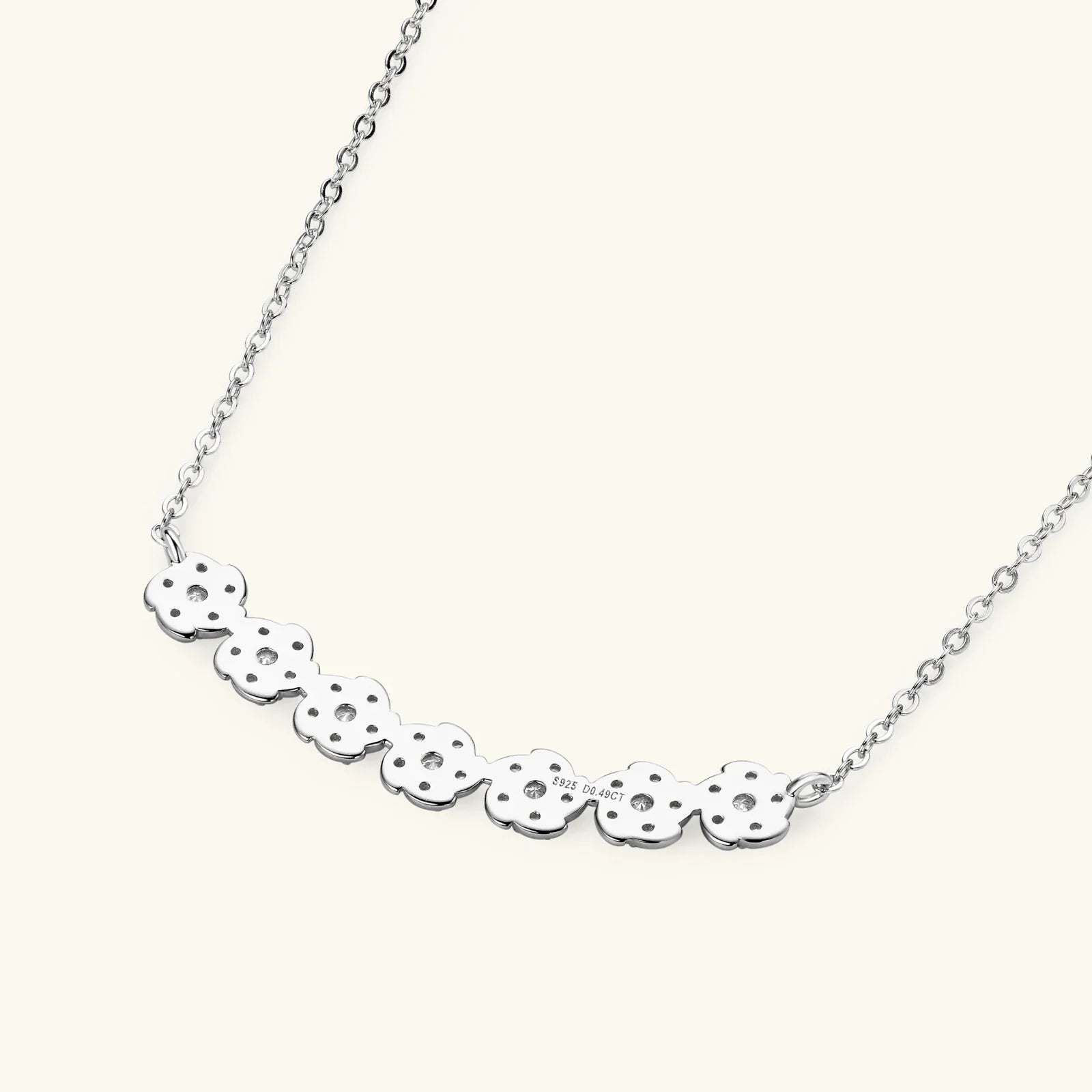 Moissanite Diamond Necklaces for Women, Dainty 14k Gold/925 Sterling Silver Choker Necklace Gold Plated Jewelry Trendy Gift