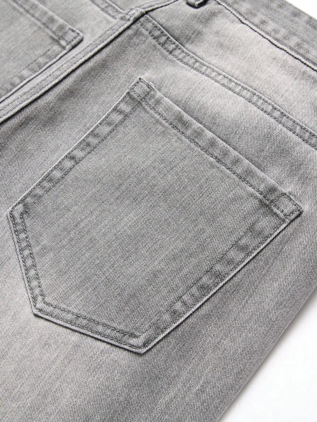 1pc Men's Slim Denim Pants, New Trend Party Street Style, Pocket Jeans, Suitable for Daily Wear for Couples in All Seasons