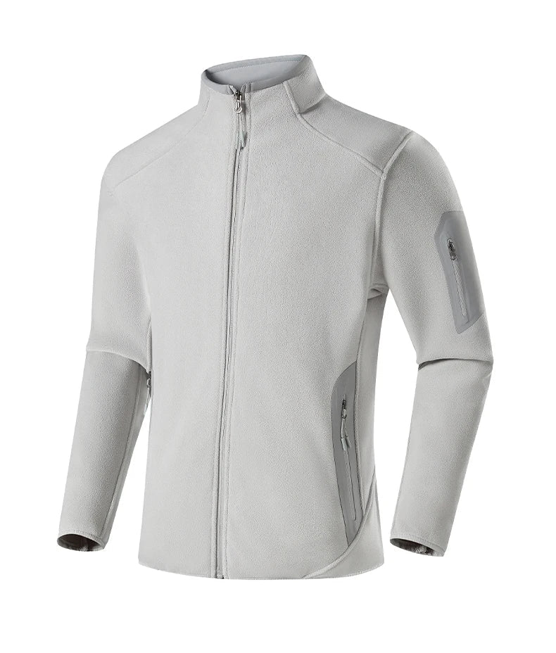 Winter Fleece Jacket Men Women Outdoor Windproof Warm Fleeced Clothing Unisex Hiking Camping Climbing Skiing Sport Coat
