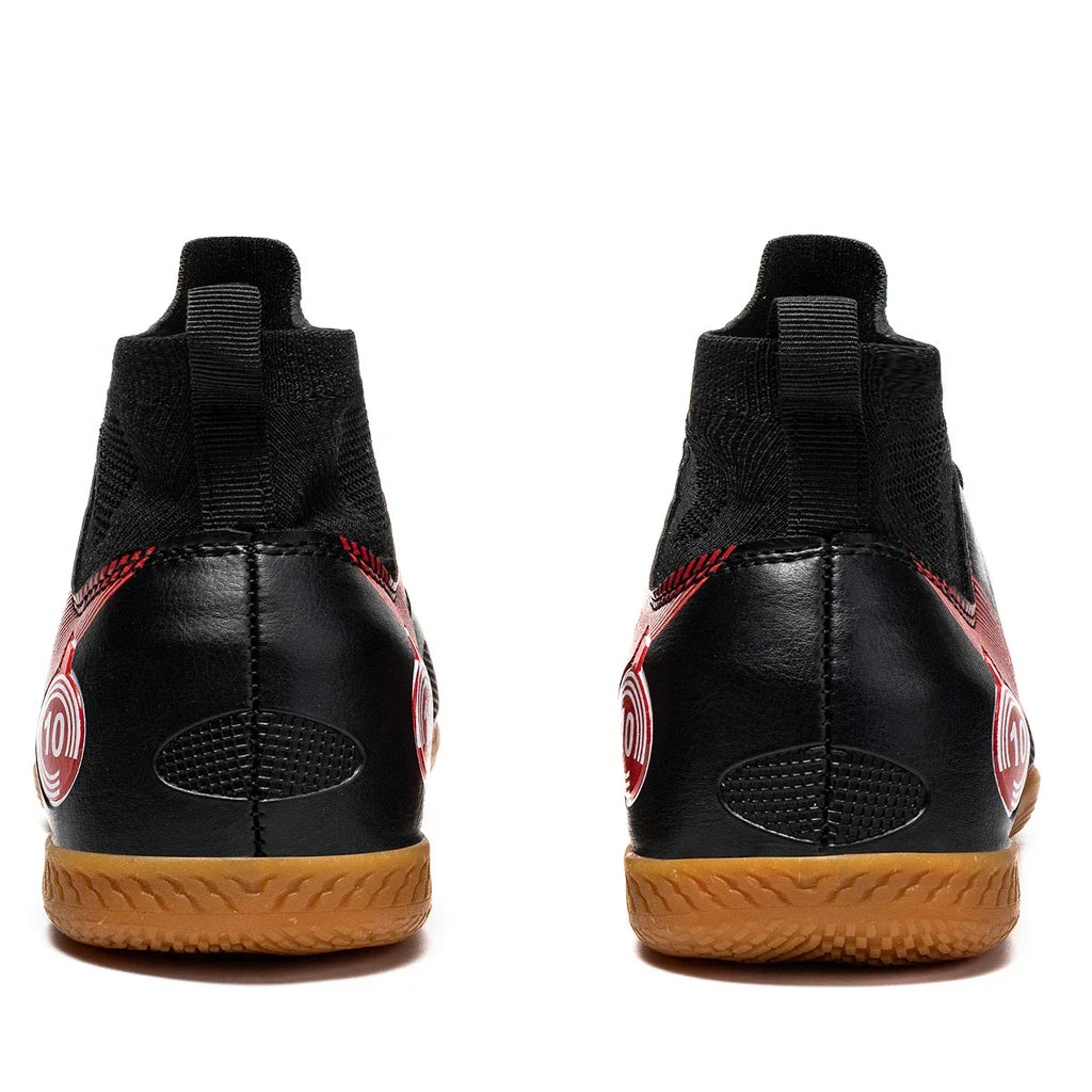 Men's Sports IC Indoor Flat Bottomed Football Shoes Adult High-Tops Wear Resisting Training Shoes Teenagers Non Slip Shoes