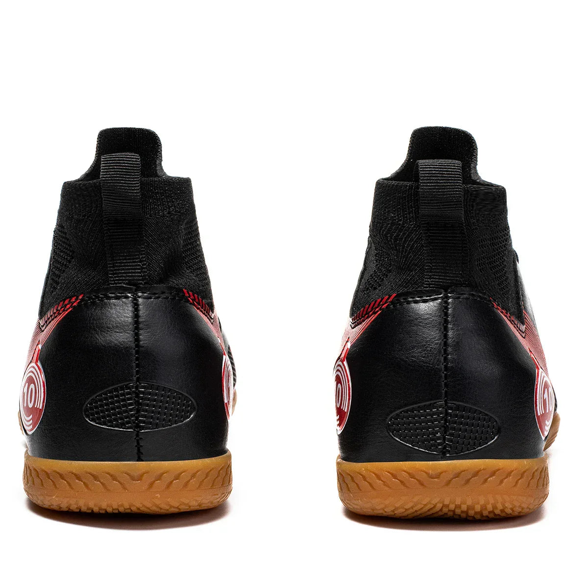 Men's Sports IC Indoor Flat Bottomed Football Shoes Adult High-Tops Wear Resisting Training Shoes Teenagers Non Slip Shoes