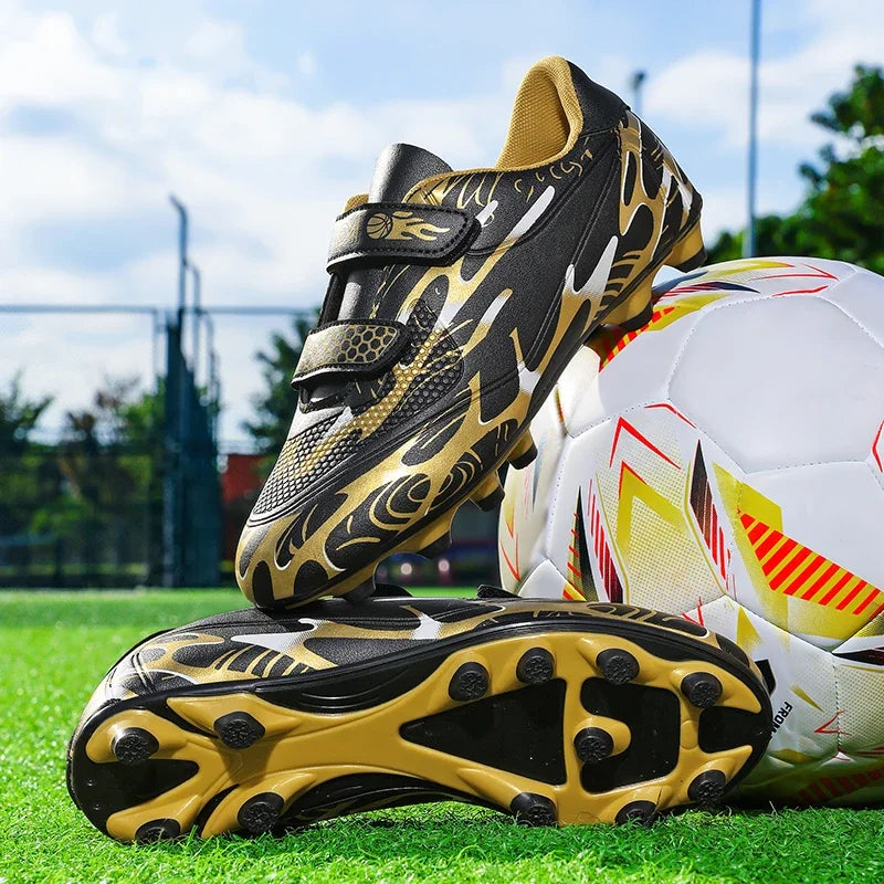 New Men Kids Football Boots Ultralight Boys Professional Soccer Shoes Cleats Non-Slip Match Grass Training Shoes Drop Shipping