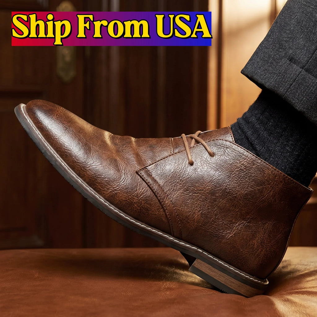 Classic Chukka Boots Men 2026 Brand Comfortable Fashion Retro Desert Boots