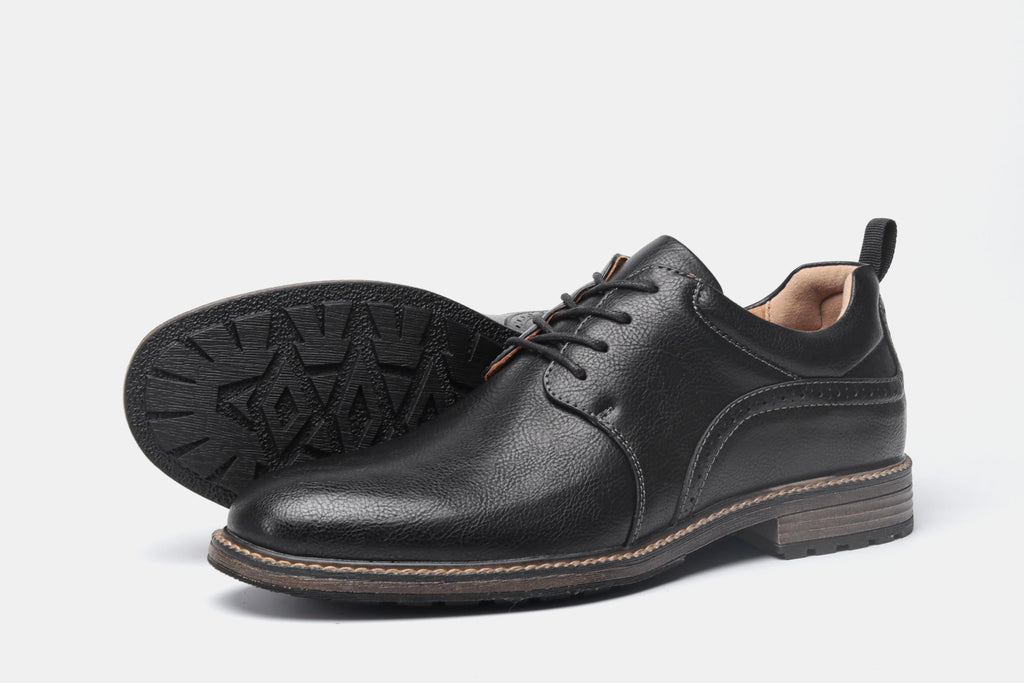 Size 40-46 Men's Casual Leather Shoes Comfortable Fashion Brand Derby Shoes