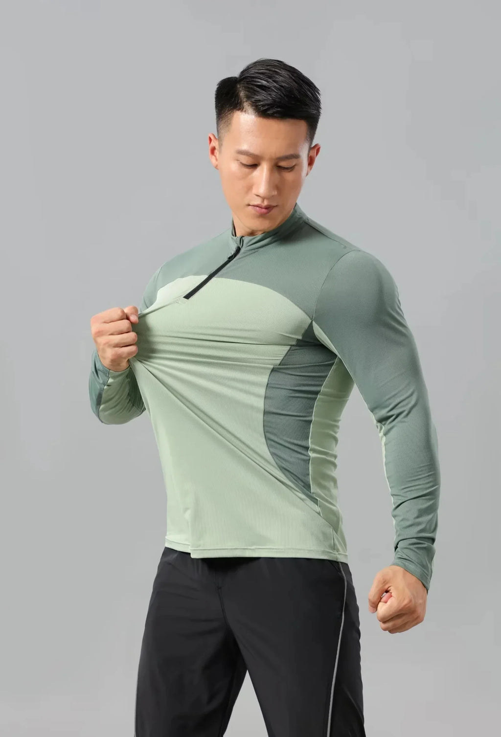 Men Athletics Top Running Shirts Long Sleeve Mens Basketball Sports Gym Fitness Guys T Shirt Clothing Quick Drying Breathable