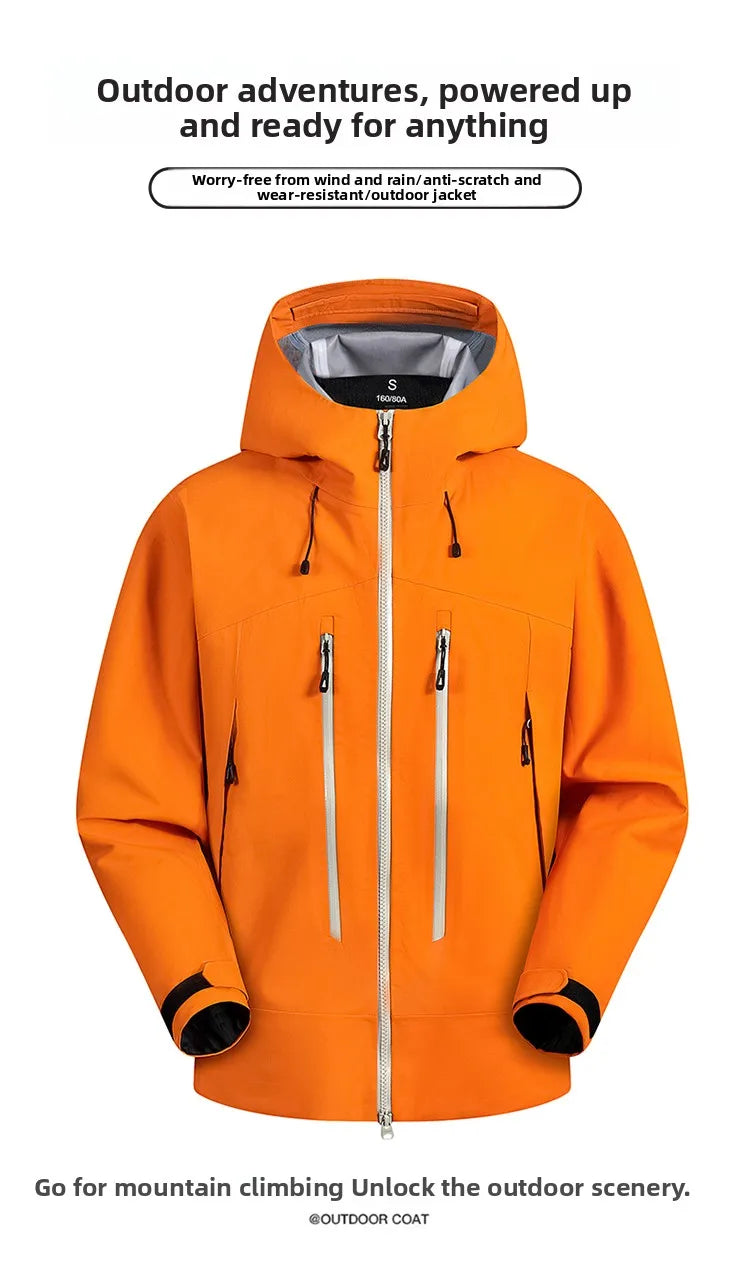 Spring Autumn Comfortable Waterproof Breathable Versatile Warm Jacket Couples Outdoor Cycling Sports Leisure Windproof Jacket