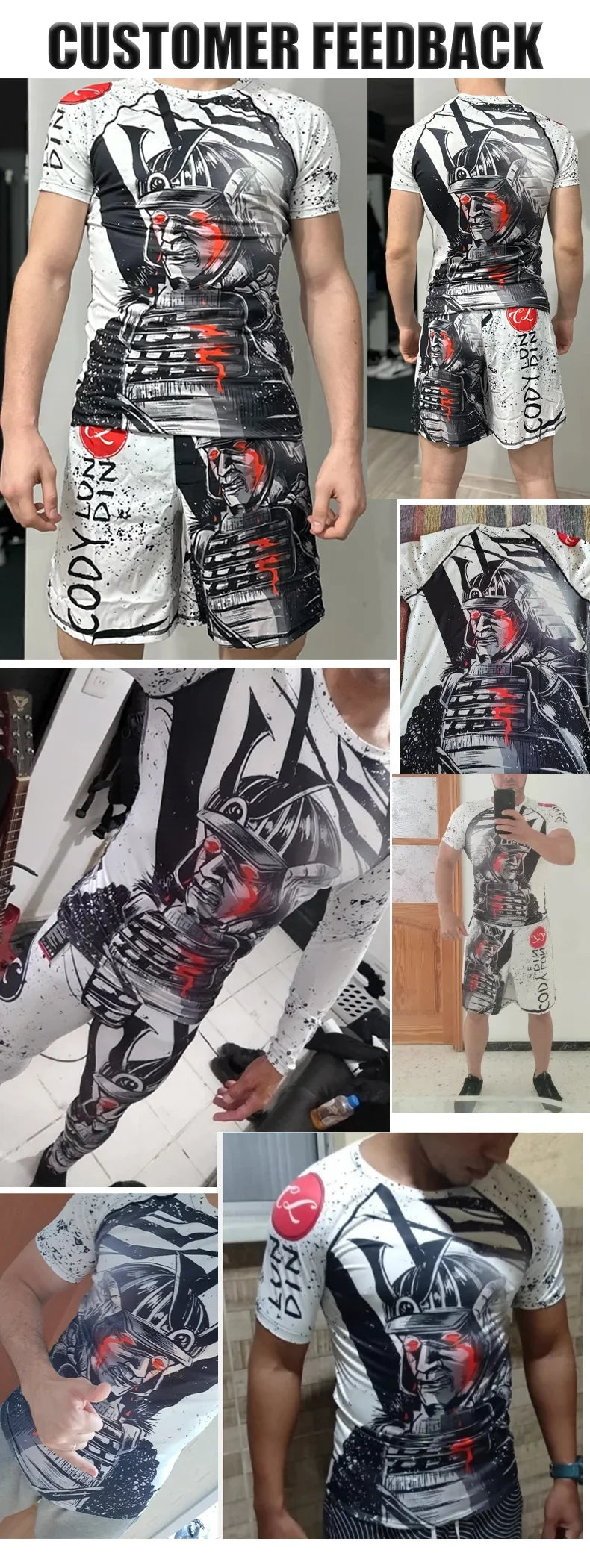 Wrestling Compression T Shirt Men Full Subliamtion Brazilian Jiu-Jitsu MMA Shor Sleeve Rashguard With Anti Rubber