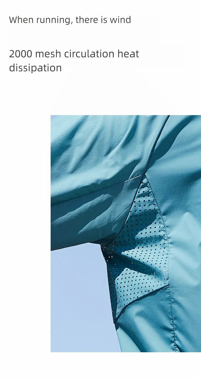 running sunscreen clothing men summer breathable hooded thin jacket UV UPF50 skin coat pair