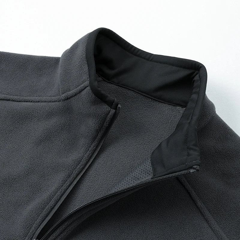 Winter Fleece Jacket Men Women Outdoor Windproof Warm Fleeced Clothing Unisex Hiking Camping Climbing Skiing Sport Coat
