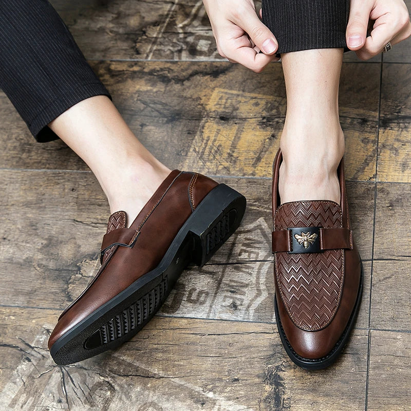Fashion Size 6~13 Mens Dress Casual Leather Designer Wedding Mules Luxury Business Italian Slippers Loafers Oxford Shoes for Men
