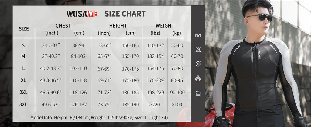 Men Motorcycle Riding Jacket Summer Motocross Motorbike Racing Outdoor Sports Jacket with Shoulder Elbow Back Gear