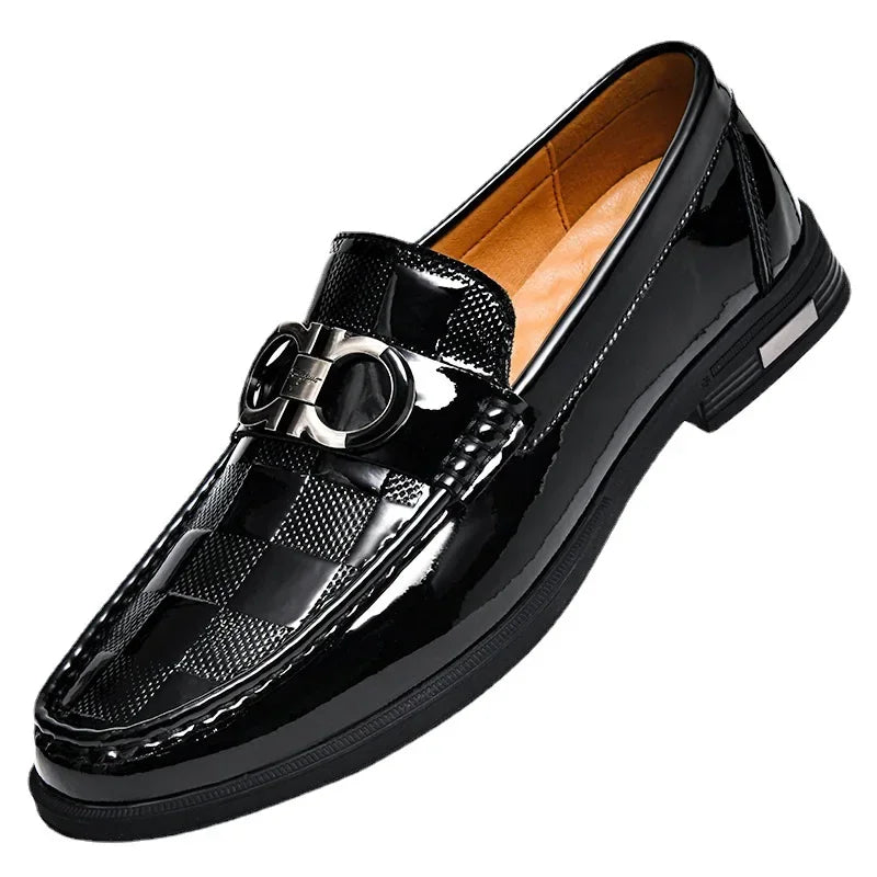Fashionable Leather Men's Shoes – Casual Comfort Dress Footwear for Office & Events