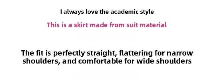 Sweet Style Suit Dress Korean Drama Main Character Waist Cinched Beautiful  Skirt College Style High Waist Double Breaste...
