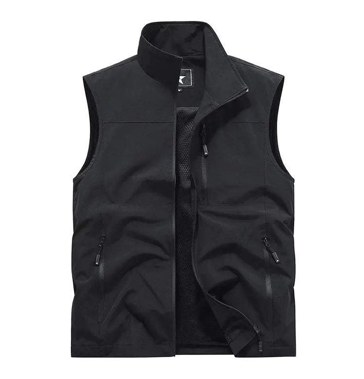 2024 Outdoor Casual Vest For Men Large Pocket Fashion Coat High Quality Design Hot Street Wear Vest For Men