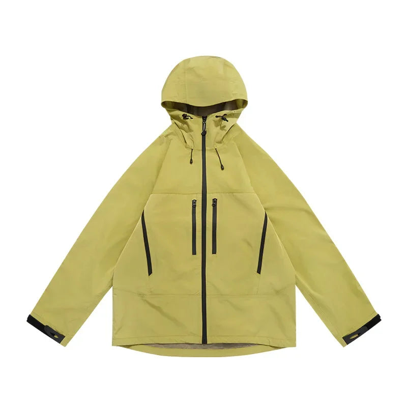 TripleGuard HardShell Sealed Outdoor Waterproof Jacket - Premium Multi-Pocket Heavy-Duty Mountain Utility Workwear Unisex