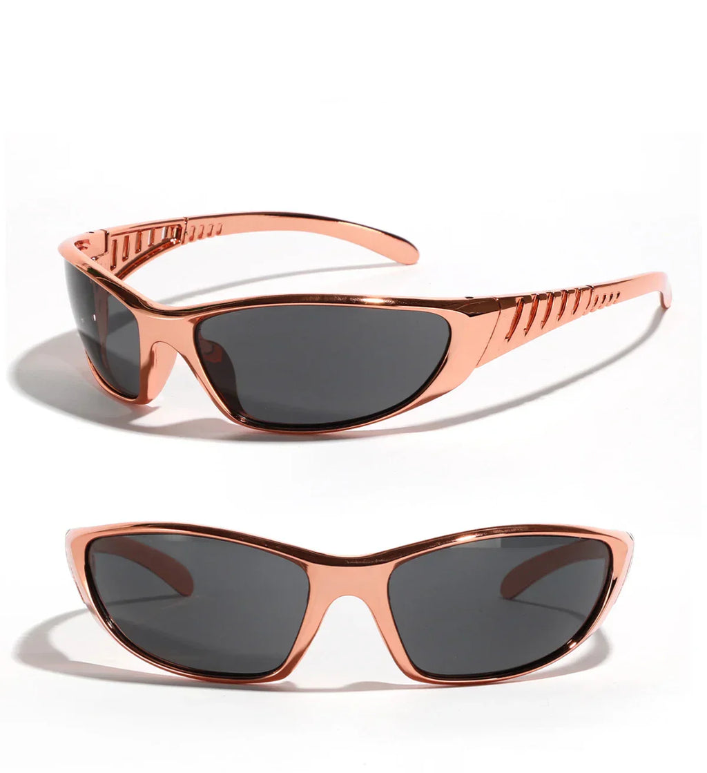 Silver Sunglasses Color Hollowed Out Future Sense Of Technology Hot Girls Net Red Sunglasses Women Sunglasses Trendy Men