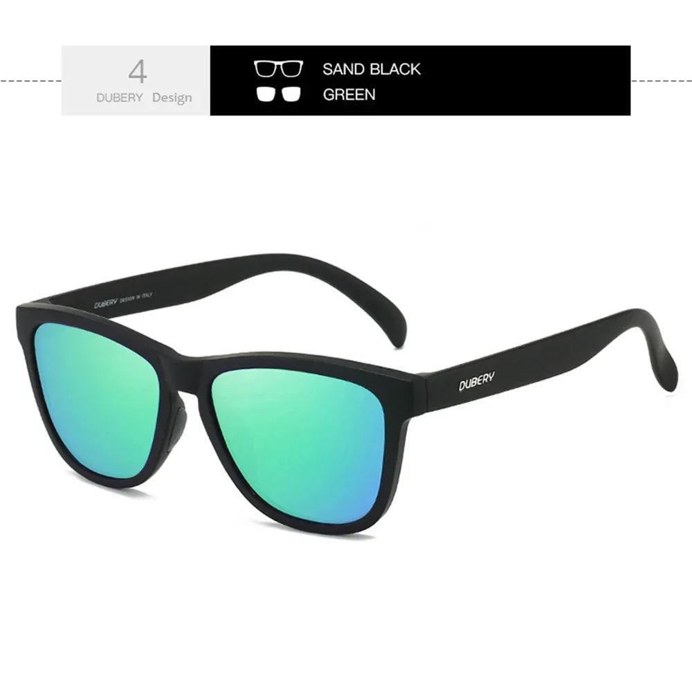 DUBERY Full Rim Polarized Sunglasses For Men And Women 28 Colors Model 550