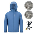 Portable Air Conditioner Jacket USB Fan Cooling Coat Outdoor Work Construction Fishing Hunting Lightweight Sun protection Jacket