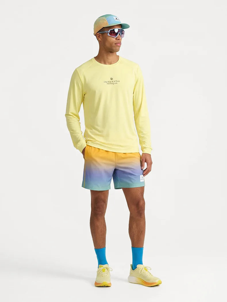 Men's Long Sleeve Quick Dry Sports T-Shirt Moisture Wicking Gym Fitness Top Outdoor Running Hiking Activewear Workout Tee