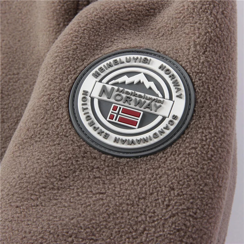 Thickened Double - Sided Polar Fleece Jacket for Men | Autumn/Winter Warm Casual Loose Fit Big Size Coat